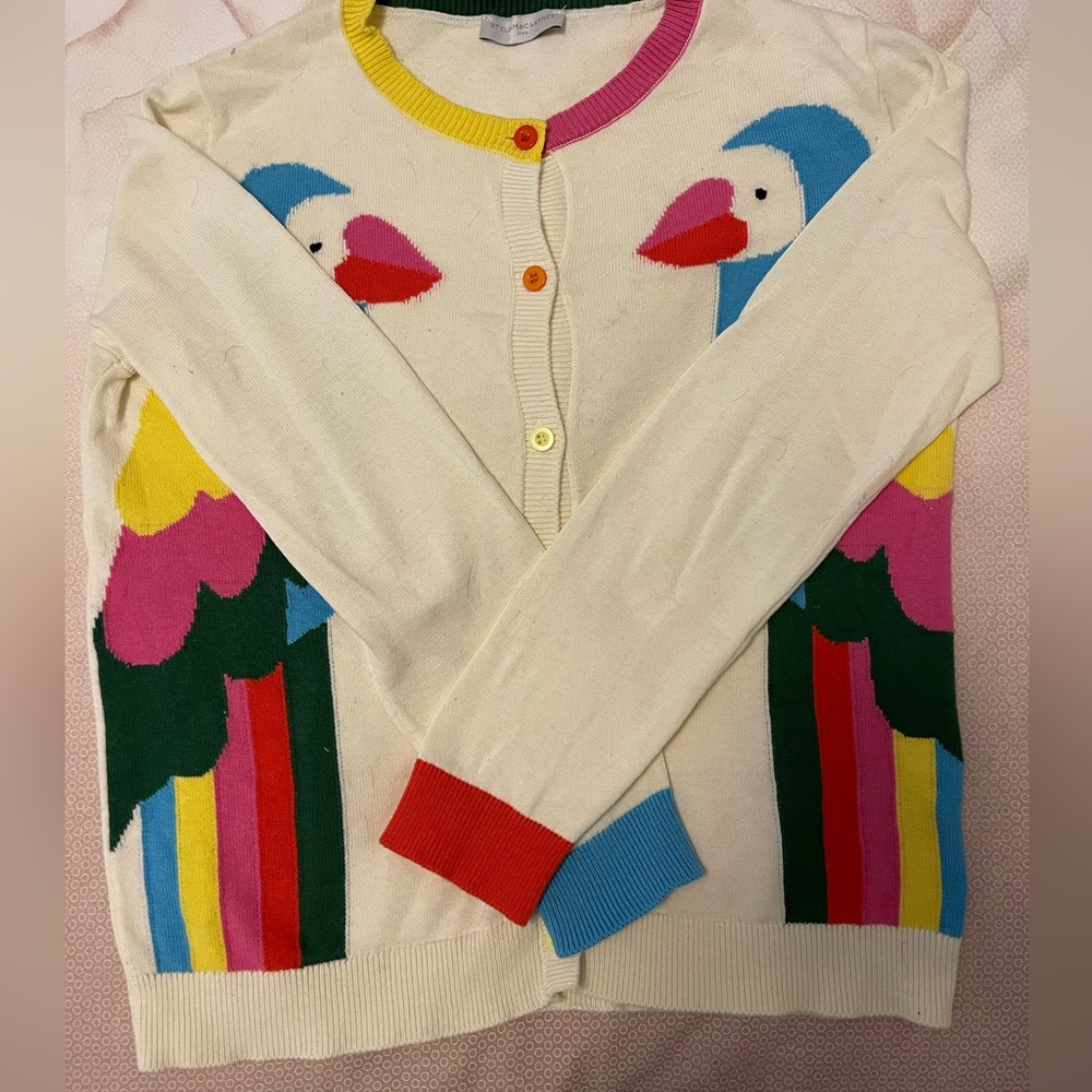 Stella McCartney Girls Rainbow Cardigan Fits XS Women - Picture 2 of 5